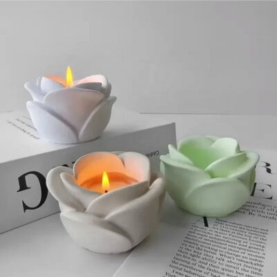 Flower Candle Mold قالب الوردة للشموع