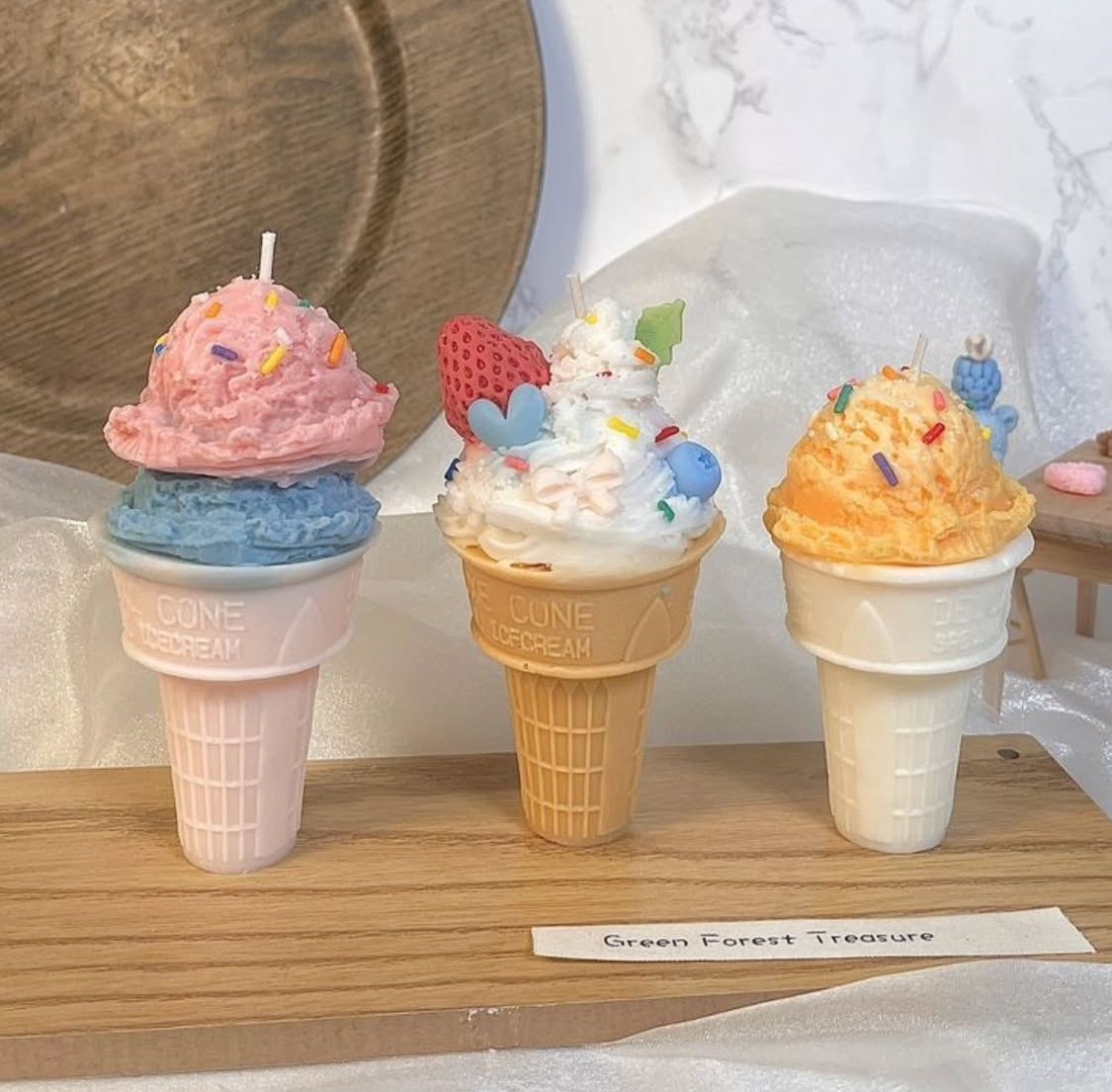 Ice Cream Cornet Mold قالب كورنيه البوظة للشمع و لأكواب الشمع - الصورة 2