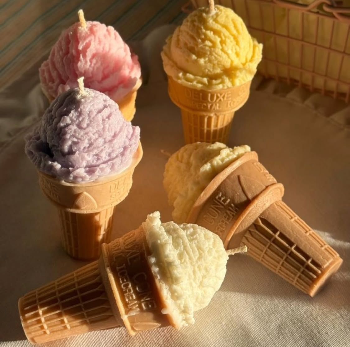 Ice Cream Cornet Mold قالب كورنيه البوظة للشمع و لأكواب الشمع