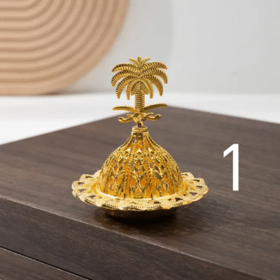 Golden Bakhoor Incense Burner