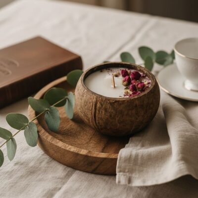 🥥 وعاء جوز الهند الطبيعي 12 pcs