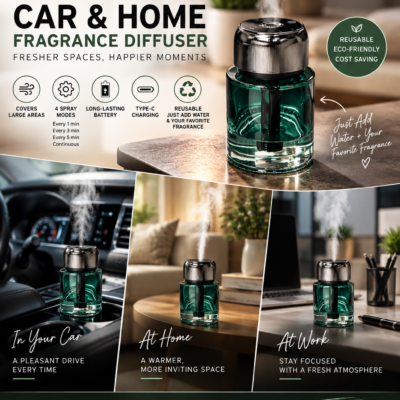 CAR & HOME FRAGRANCE DIFFUSER – REUSABLE